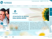 Tablet Screenshot of apfertilidade.org